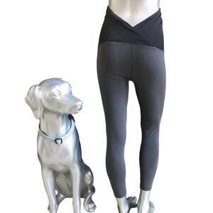 Isabel Maternity Leggings Gray Black Women’s Size M